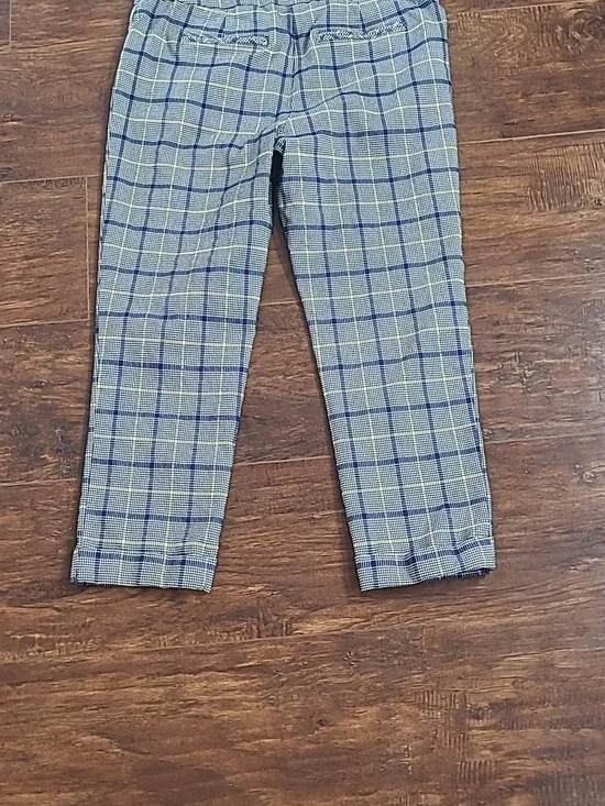 Jules & Leopold Black, Blue and Yellow Plaid Trousers Size Large - Picture 6 of 6